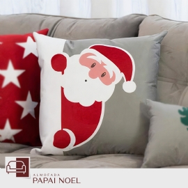 CAPA ALMOFADA PAPAI NOEL
